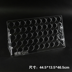 набор для настольного тениса 高档加厚亚克力展示球架数字号码乒乓50位100孔放4厘米球通用