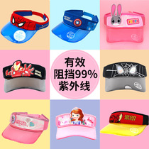 Childrens hats boys summer girls sun hats empty roofs anti-ultraviolet beach hats