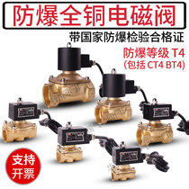 Explosion-proof copper normally closed solenoid valve control electric valve Water valve Gas valve Gas valve 220v24vdn15 20 25 32