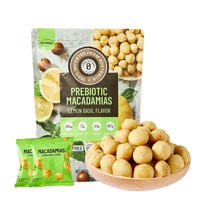 NUTHIN Lemon Basil Flavored Macadamia Nuts 600g Prebiotic Roasted Nuts Daily Dried Nuts