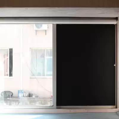 Glue-free electrostatic black frosted blackout glass sticker home balcony dressing room opaque window sticker sunscreen