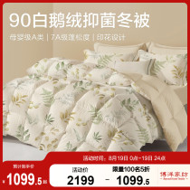Boyang Home Textiles Printed 90 White Goose Down Quilt Home Warm Quilt Core Winter Single and Double Use Four Seasons Universal Duvet