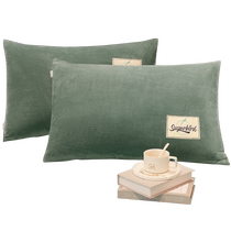 Boyang pillowcase pair milk velvet pillowcase coral velvet flannel winter thickened 48x74cm winter