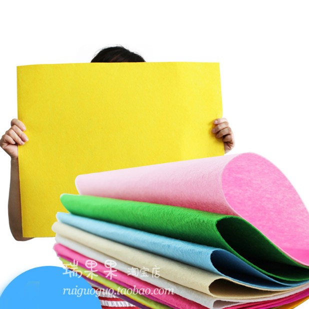 40 * 50cm unwoven cloth handmade material bag Kindergarten environment Placement children diy cut unwoven felt