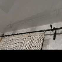 Manual forged iron curtain rod curtain hook size can be customized
