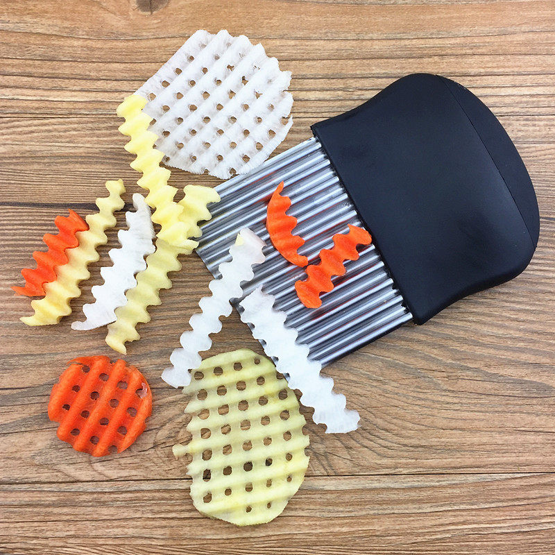 Wolf Tooth Potato Chopped Mashed Potatoes STAINLESS STEEL POTATO SLICING MACHINE CORRUGATED POTATO CHIPS KNIFE CUT VEGETABLE FOREIGN ARTICHOKES