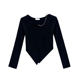 Sweet Spice Short Top Women's Clothing Design 2022 New Style Early Spring Pure Desire Chic Bottoming Shirt