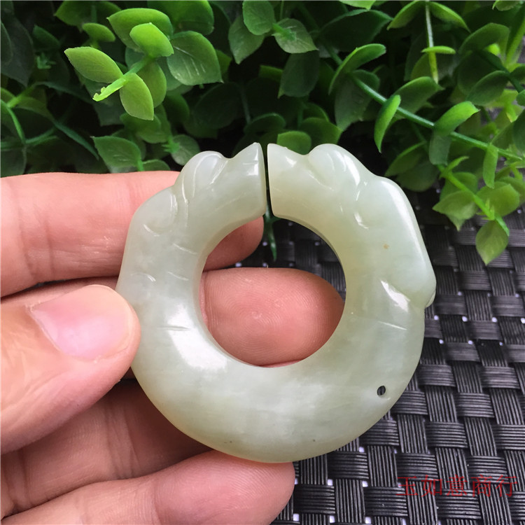 Ngọc cổ linh tinh bộ sưu tập ngọc bích cổ ngọc bích cũ mảnh ngọc bích đôi rồng ngọc bích bán hàng trực tiếp vòng ngọc bích trắng