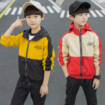 Boys spring and autumn coat 2021 new childrens clothes boy boy jacket autumn coat childrens handsome Autumn Tide