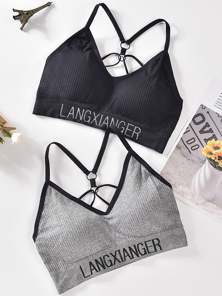 Large size beautiful back bra 200 catties fat mm sling underwear ladies bra 2021 new one-piece summer breathable thin