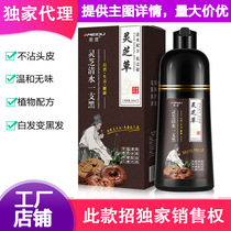 Hair dye 2020 popular color cream Dye Blue black tea color bubble plant pure self-dyed hair at home to show white