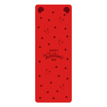 Professional PU natural rubber yoga mat cute rabbit carved version Tuhao mat 5mm Valentines Day Pilates mat can be customized