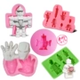Lego nhân vật phản diện robot silicone khuôn * thạch cao hương liệu DIY thủ công thạch cao tấm sáp trải đá hương - Tự làm khuôn nướng khuôn silicon