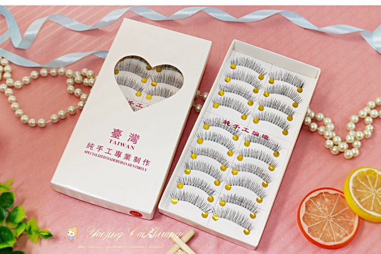 9,9 nhân dân tệ vận chuyển 217 thân cây trong suốt Đài Loan handmade lông mi giả trang điểm nude tự nhiên bên cạnh fan girl lông mi chồn
