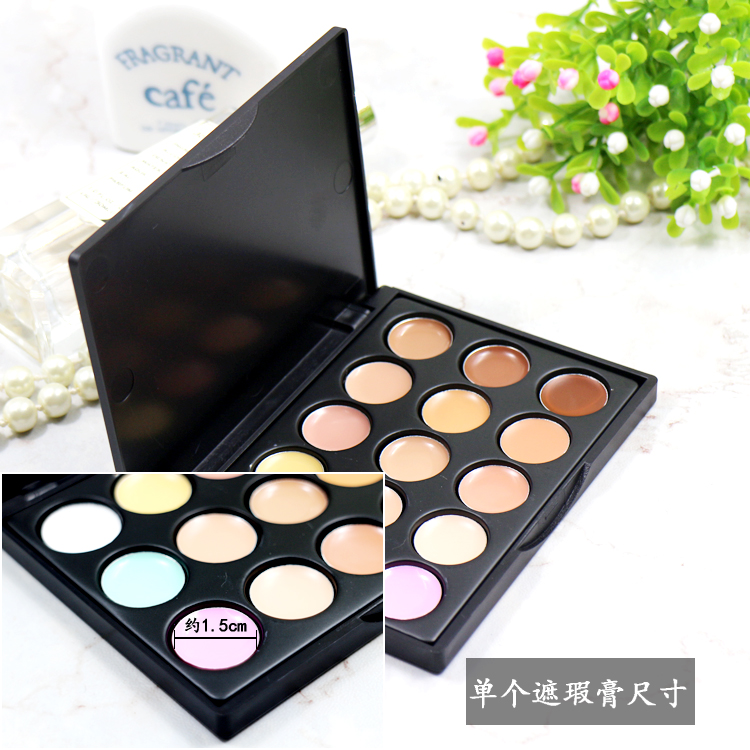 Kem che khuyết điểm 9,9 包邮 15 màu kem nền nhiều màu kem trị mụn tàn nhang kem che khuyết điểm innisfree