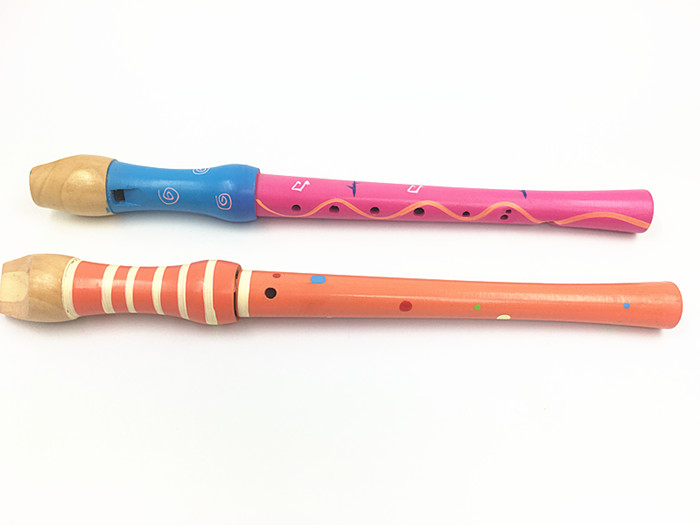 Ns gỗ hoạt hình sáo gỗ trẻ em clarinet 6 lỗ nhỏ piccolo chơi nhạc cụ đồ chơi giáo dục trẻ sơ sinh đàn piano cho bé 5 tuổi
