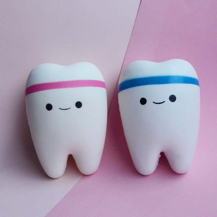 Squishy Slow Rebound Toy Pu High Emulation Tooth Toothpaste Creativity Vent Pinch Knead Soft With Aroma