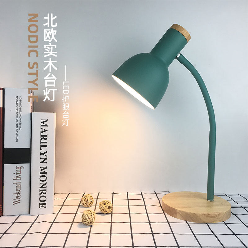 Nordic ins style plug-in bedroom creative bed headlights students learn special dimmable eye protection desk desk lights