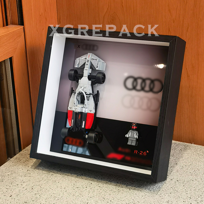 Suitable for Lego Speed77259 Audi F1 Academy Racing Car 77258 Display Box Wall-Mounted Photo Frame Dust-Proof Box