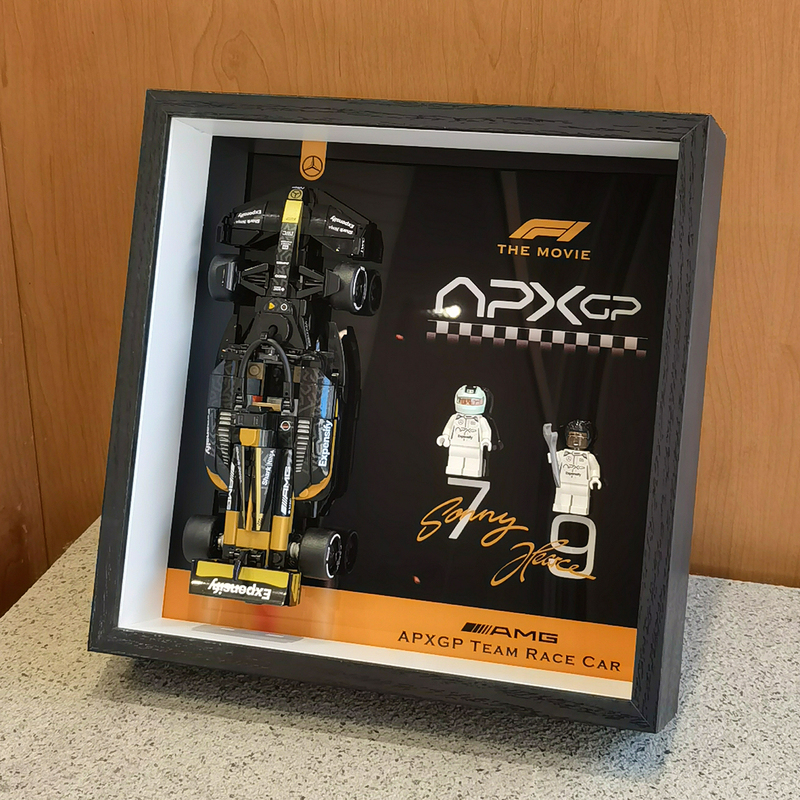 Suitable for Lego Apxgp Racing Car Speed Display Box F1 Speed Racing Car Ferrari Wall-Mounted Photo Frame 77252