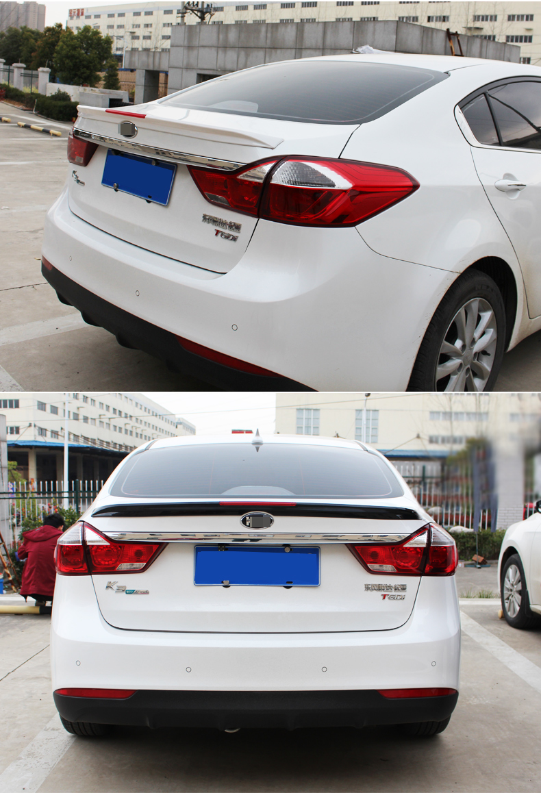 Áp dụng cho Kia 16-17 mới K3 cánh sau K3 sơn đặc biệt không đục lỗ K3 sửa đổi trang trí đuôi xe đuôi gió liền cốp honda city