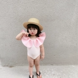 Вместительный и большой розовый брендовый купальник для девочек