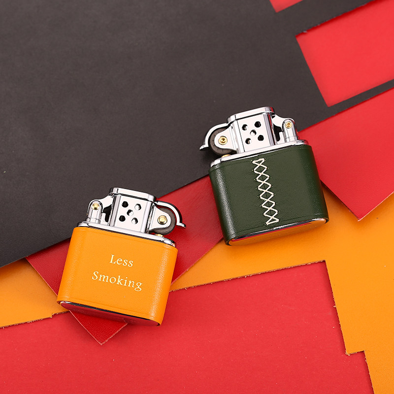 Suro Lighter Hand Sewn Plant Tannic Cow Leather ZORRO Kerosene Lighter Send Gift Boyfriend Classic Retro