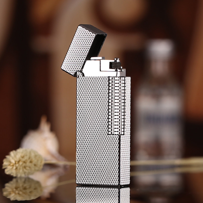 Maduro pure copper Paris nail inflatable lighter narrow version grinding wheel side slip lighter slim men and women gift business