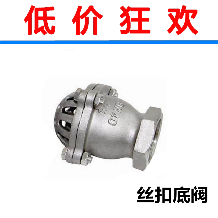 304 stainless steel bottom valve wire buckle bottom valve water pump suction bottom valve H12W-6P lifting well bottom valve