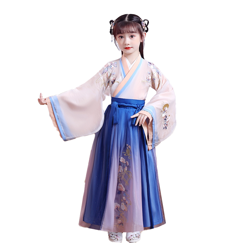 Children Han - suited girl Yu Rabbit Chinese style drama Super Fangyu dress and fantastic clothing daily set