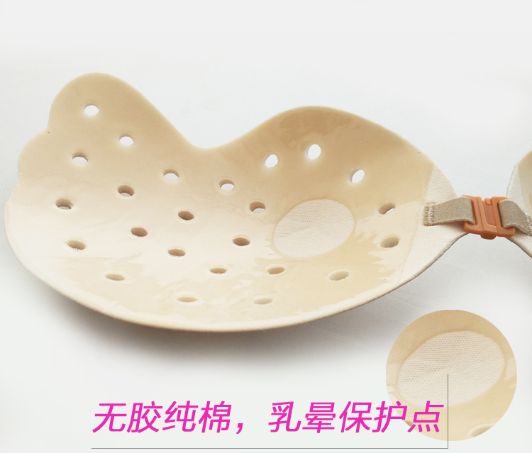 Ngực dán ngực lớn hiển thị kích thước nhỏ chống võng phần mỏng thoáng khí vô hình thu thập non-slip silicone trên đầu ngực ngực dán đồ lót hàng hiệu
