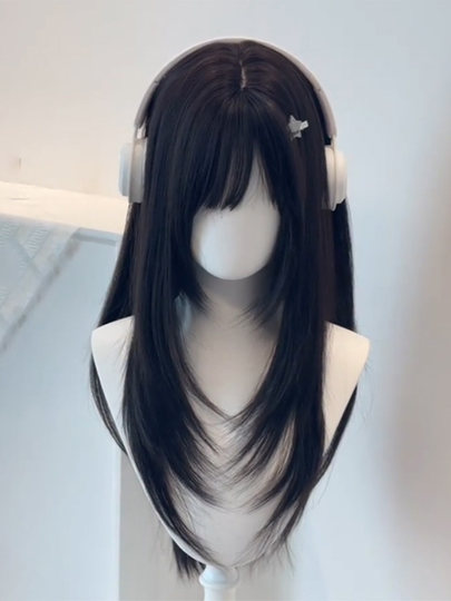 【洋娃娃】假发女高层次二次元Lolita长直发日常仿真发整顶全头套