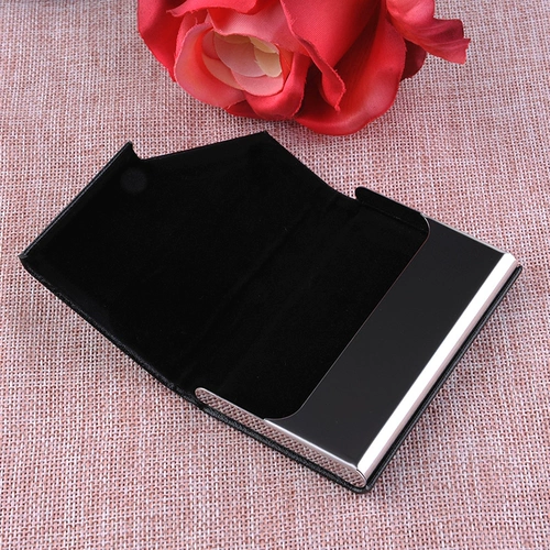 Визитная карточка клип женская бизнес -карта Business Card Bag Office крупная мощность творческая пользовательская коробка для визитной карточки бесплатно логотип букв