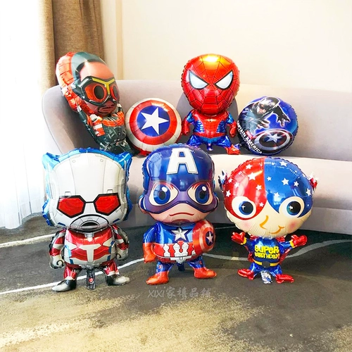 Детский мультяшный воздушный шар, космонавт, Человек-паук