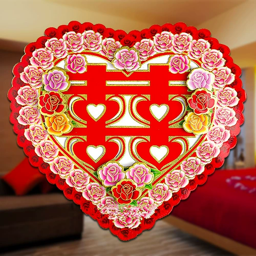 Вход в дверной дверной дверной дверной дверь, свадьба, свадебная украшение, планировку свадебной комнаты, 囍 囍 на двери двери специального сообщества