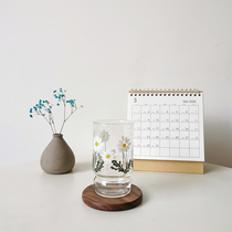 South Koreas Same-style Teenage Girl Hearts Vintage Springs Chicks Glass Cups Milk Mug Retro