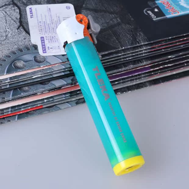 6 bật lửa nhiều màu Dickeli cơ thể bơm hơi TLEKA điều chỉnh lửa sáng tạo máy xay đá lửa hột quẹt khò
