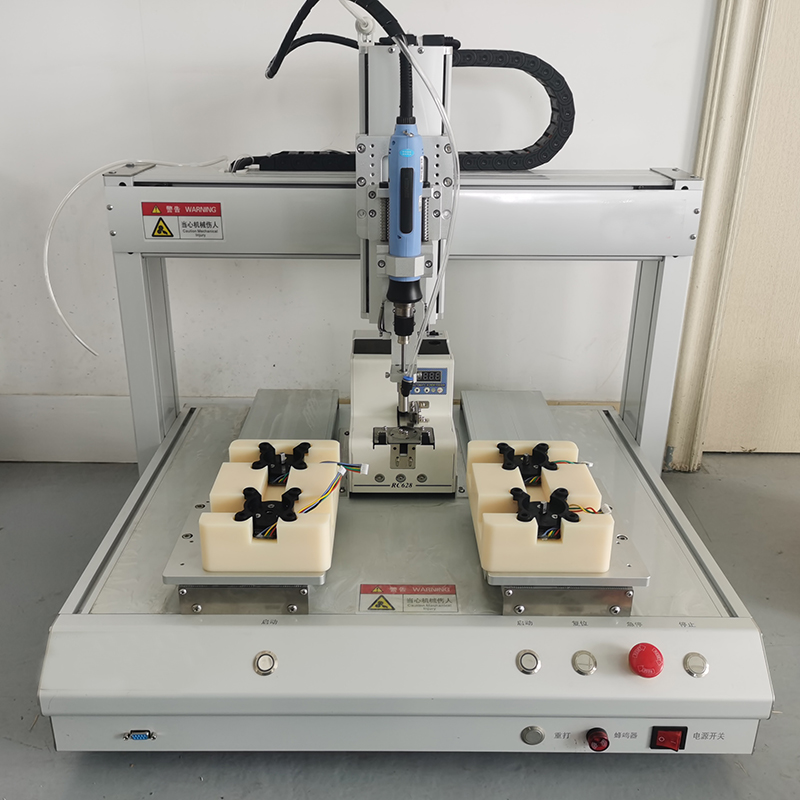 Adsorption type duplex position multi-axis automatic lock screw machine blow-type screw machine fully automatic screwing screw machine