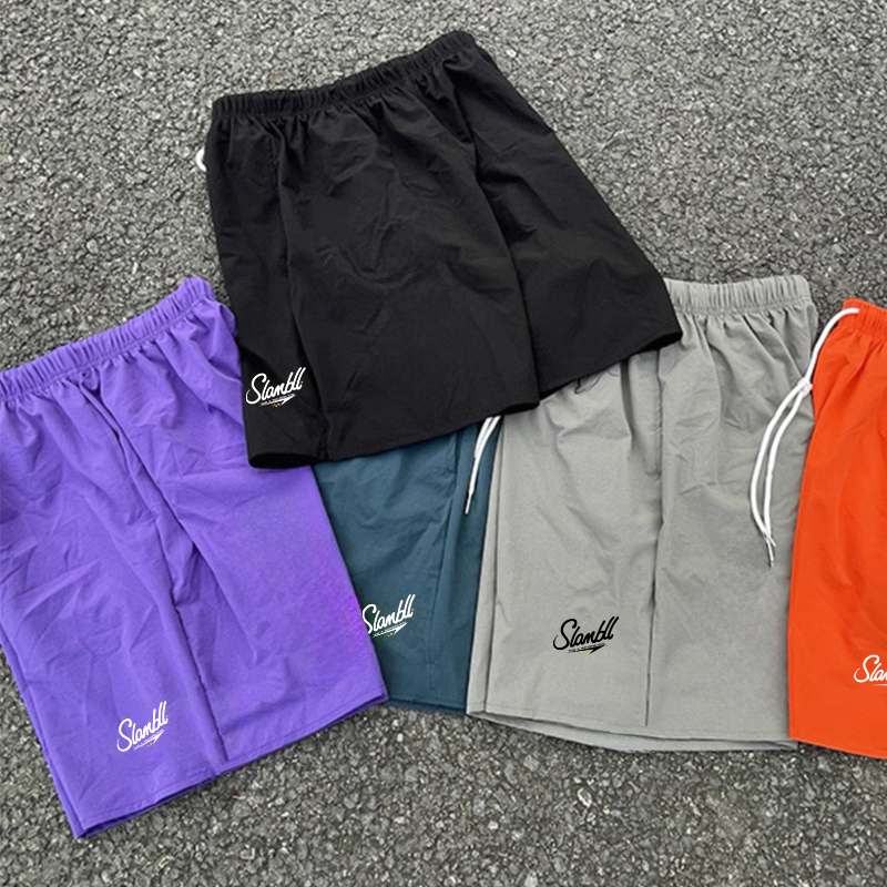 Slambll Summer American Basketball Sports Shorts Men's Three-Quarter Mesh Quick-Drying Running Training Shorts