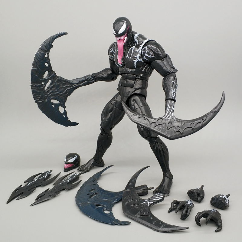 Toy Venom Action Figure Agent Movable Model Spider-Man Figure Deadly Guardian Boys Car Ornament Concentric