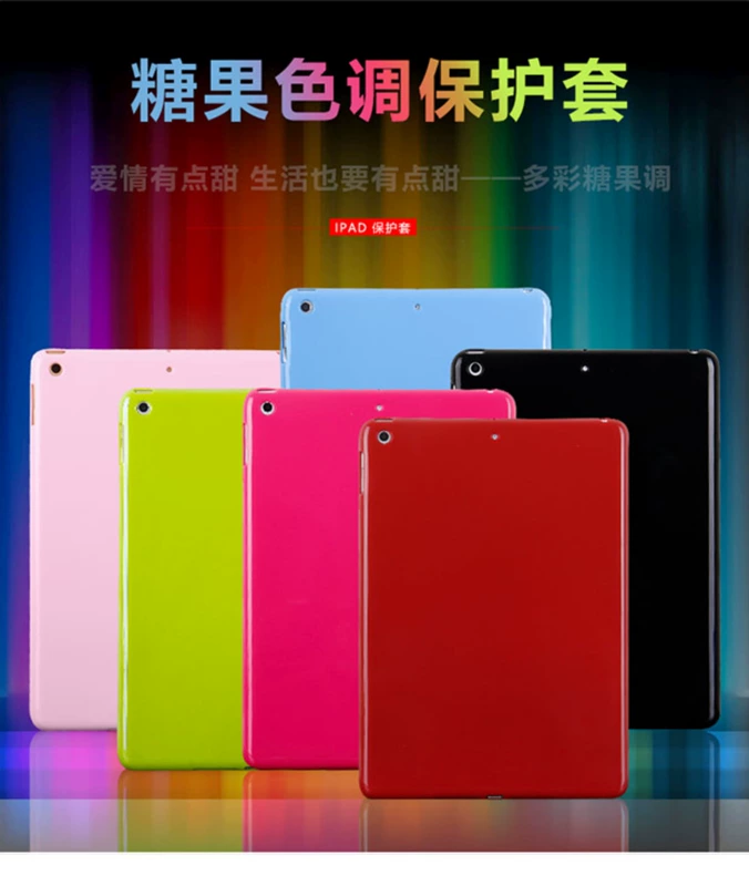 Apple ipad Tablet PC 2018 mới 9,7-inch bảo vệ tay áo silicone vỏ mềm thả kháng nhỏ gọn bao gồm tất cả cạnh siêu mỏng - Phụ kiện máy tính bảng