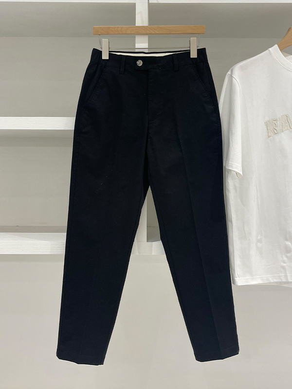 New Korean-Style Tapered American Casual Nine-Point Pants, Slim Straight-Leg Versatile Men's Solid Color Mature New Product