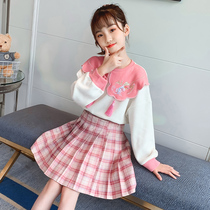 jk uniform Primary School students genuine summer girl ik group skirt pick Ding k skirt summer children gk sellfish suit 9