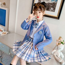 Girls jk uniform skirt genuine childrens gk skirt autumn dress 10 full set 11 years old 12 summer students autumn set