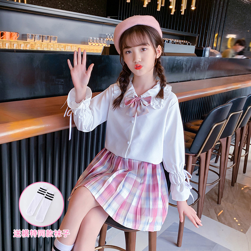 jk uniform skirt elementary school children's genuine fall girl ik group dresses uk kardink full set children's autumn money gk suit
