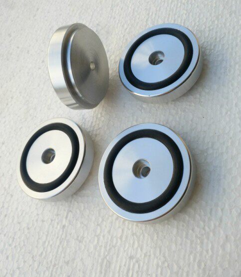 44*13 All aluminum alloy shock absorber anti-slip foot nail Power amplifier foot shock absorption foot pad audio speaker foot