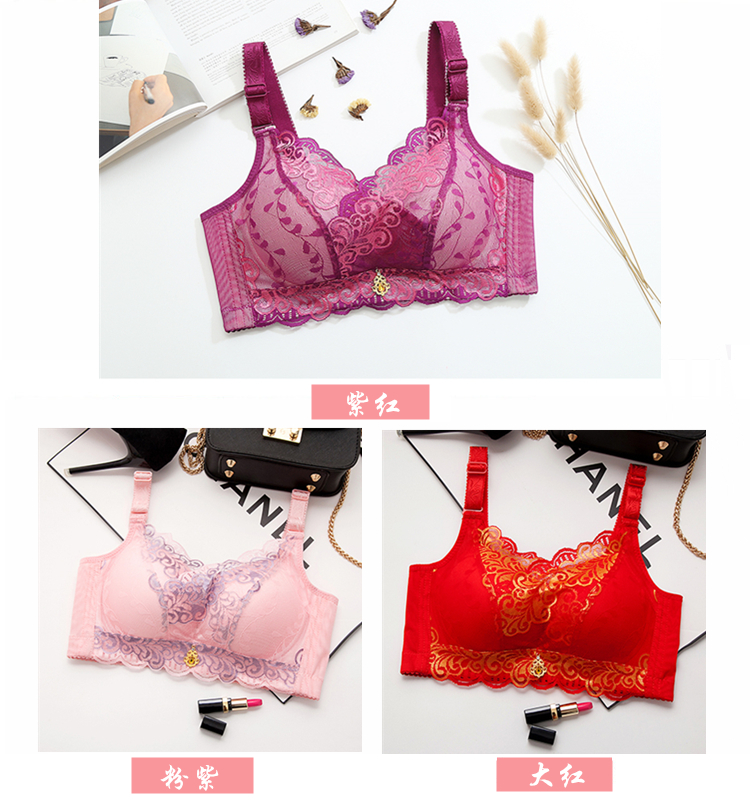 Siêu tập hợp áo ngực không có vòng thép dày 4CM ngực nhỏ áo ngực gợi cảm cỡ lớn phần mỏng chất béo MM đồ lót phụ nữ nhận sữa áo bra đẹp