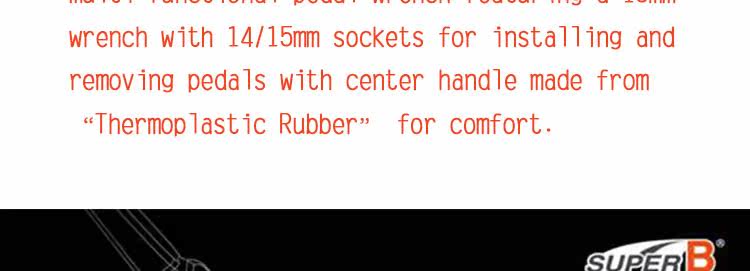 Clé pour réparation vélo SUPER B - Ref 2302657 Image 30