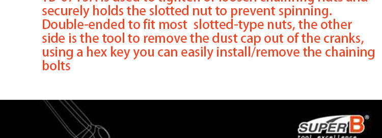 Clé pour réparation vélo SUPER B - Ref 2302236 Image 30