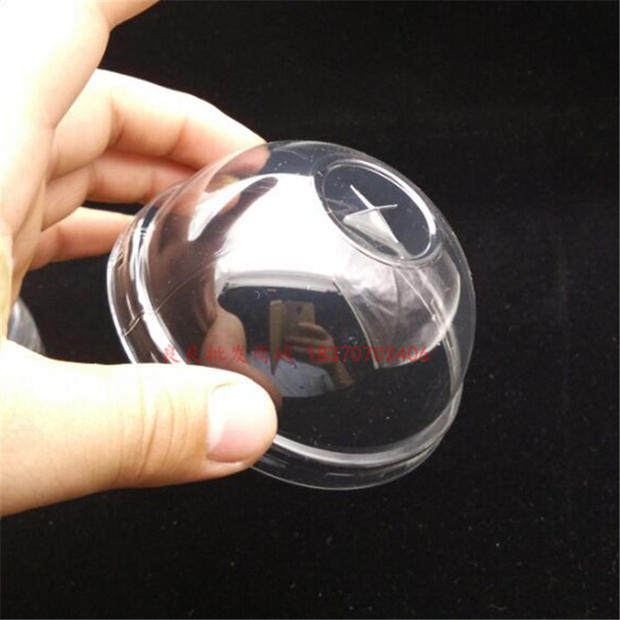 Disposable plastic cup gate thick 95 ball cover semi-round ball cover arched cover milk tea cup cover 1000 PCs